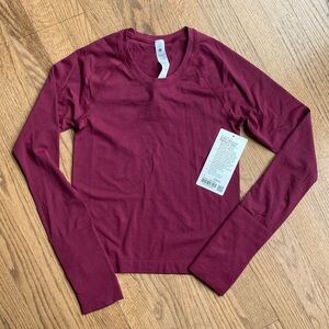 NWT Lululemon Swiftly Tech Long Sleeve 2.0 *Race Shirt Size 4 Deep Luxe